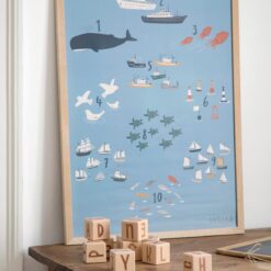 Alternative view of Poster, numbers, Seven Seas