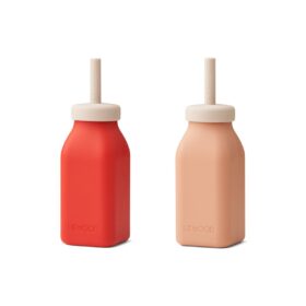 Erika milkshake bottle, Apple red/tuscany rose mix