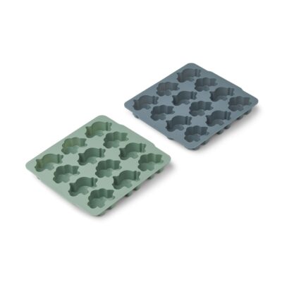 Sonny ice cube tray 2-pack, Peppermint/whale blue mix