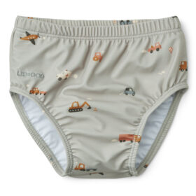 Anthony, Baby Swim Pants, Vehicles/Dove Blue mix