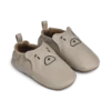 Eliot Bear Leather Slippers - Mist