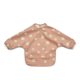 Merle Printed Cape Bib- Shell/ Pale tuscany