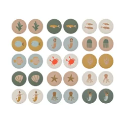 Alternative view of Yubi Memo Game, Mermaids/ Sandy